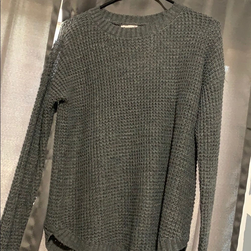 Cute gray knit sweater
